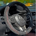 Оплетка PSV M ALCANTARA Fiber (черный/отсрочка красная) (137048) оптом
