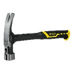 Молоток-гвоздодер цельнокованый 450г, магнит, 2-компонентная рукоятка BERGER BG1527 оптом