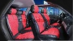 Накидки/CF/Sector Plus/твид,экокожа/черный-красный-черный/арт.22274 оптом