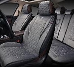 Накидки/AUTOPREMIER/Brilliant/стёганая алькантара/серый/бок. поддержка/комплект/арт.BRL1400 оптом