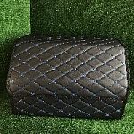 Автосумка-органайзер/Carcom/экокожа/50×30×30см/черный, отстрочка синяя оптом