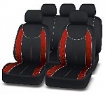 Чехлы/AUTOPREMIER/Escada/полиэстер+карбон/чёрный-красный/арт.ESC1200 оптом