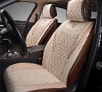 Накидки/AUTOPREMIER/Brilliant/стёганая алькантара/бежевый/бок. поддержка/передние 2шт/арт.BRL160 оптом