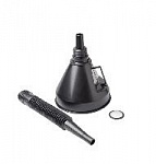 Воронка автомобильная/разборная/черная/пластик/ГОФРА(с гибким носиком)/d=135мм/арт.D7011 оптом