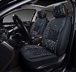 Накидки/PSV/3D/Lint 2 Front/экокожа,лен/черный/отстрочка белая/передние/к-т(2шт)/арт.135686 оптом