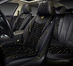 Накидки/AUTOPREMIER/Brilliant/стёганая алькантара/чёрный-зол. нить/бок. поддержка/компл./арт.BRL1300 оптом