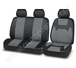 Чехлы/AUTOPREMIER/Flagman VAN/эко кожа/черный-серый/передние/арт.FLM2 140 оптом
