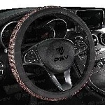 Оплетка PSV M ALMAZ серебро+красный, экокожа (136814) оптом