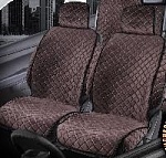 Накидки/Carcom/Sydney mod/Велюр/коричневый, стежка ромб коричневая/закрытая юбка/передние оптом