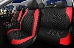 Чехлы/AUTOPREMIER/REAL/экокожа+полиэстер/черный-красный/арт.REL1200 оптом