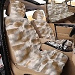 Накидки/PSV/Rex Lux /иск.мех/бело-коричневый/комп-т/арт.138912 оптом