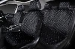 Накидки/AUTOPREMIER/ALCANTRA PREMIUM/стёганая алькантара/чёрный/белая нить/к-т/арт.PRM2000 оптом