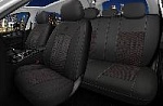 Чехлы/AUTOPREMIER/SILVER/полиэстер+алькантара/черный-красный/арт.SIL1020 оптом