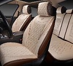 Накидки/AUTOPREMIER/Brilliant/стёганая алькантара/бежевый/бок. поддержка/комплект/арт.BRL1600 оптом